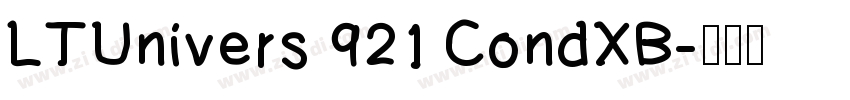 LTUnivers 921 CondXB字体转换